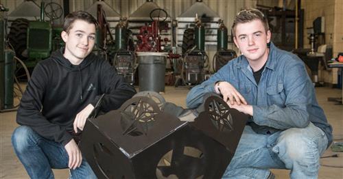 Rockwall ISD Ag Students Donate Custom-Made Fire Pit to Charity Benefitting Students 